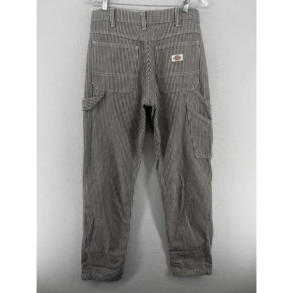 DICKIES Pants 28x32 Garyville Hickory Railroad Stripe Trouser Carpenter Cotton - Picture 3 of 15